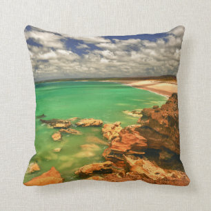 Frasers Beach Tasmania Throw Pillow