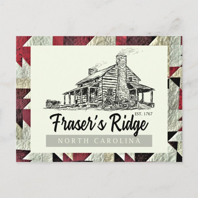 Fraser's Ridge Homestead Quilt Outlandish Postcard (Front)