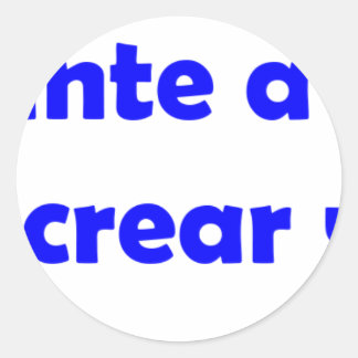 Frases para legado 7 classic round sticker