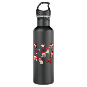 frasier christmas pattern 710 ml water bottle