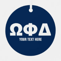 Fraternity keepsake ornament with custom photo