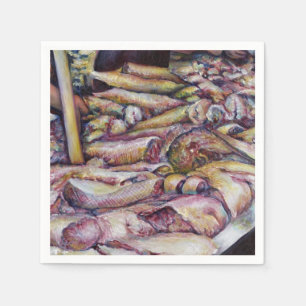 Fraternizing with Fresh Fish Napkin