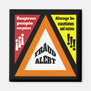 Fraud Alert Magnet
