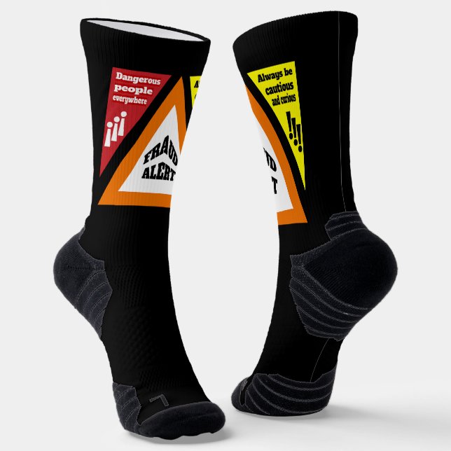 Fraud Alert Socks (Angled)