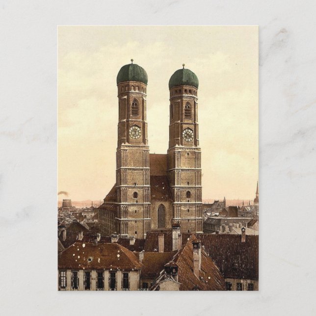 Frauen Church (i.e. Frauenkirche), Munich, Bavaria Postcard (Front)