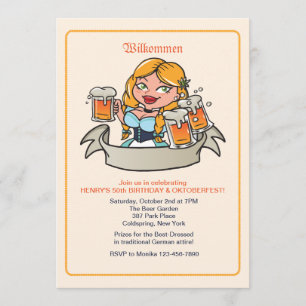 Fräulein Oktoberfest Invitation