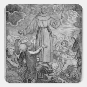 Fray Junipero Serra Square Sticker