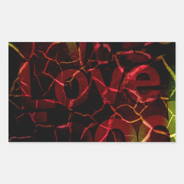 Frayed Edges, Strong Heart: Unbreakable Love  Sticker (Front)