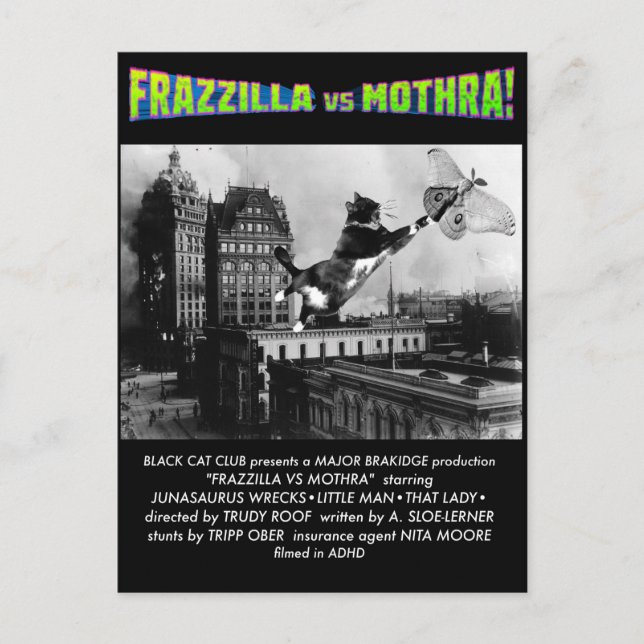 Frazzilla ! Carte postale de Monstre (Devant)