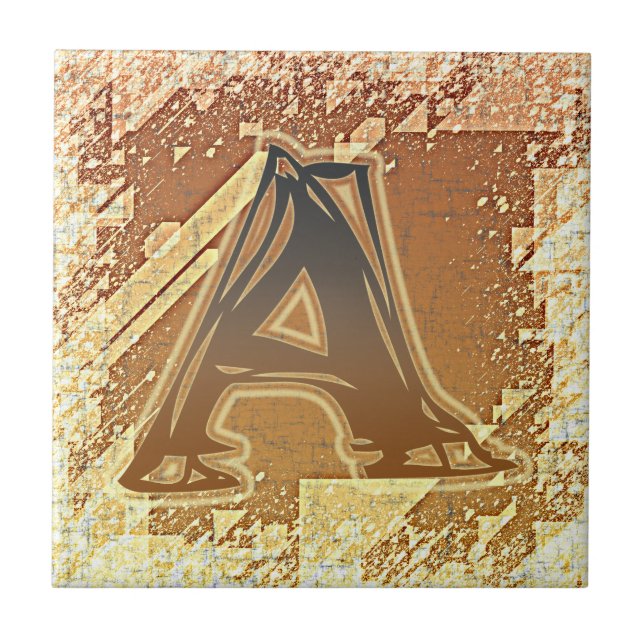 FRAZZLE MONOGRAM A TILE (Front)