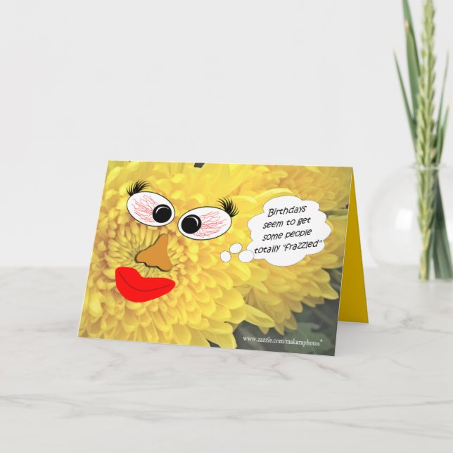Frazzled Birthday-customize Card (Front)