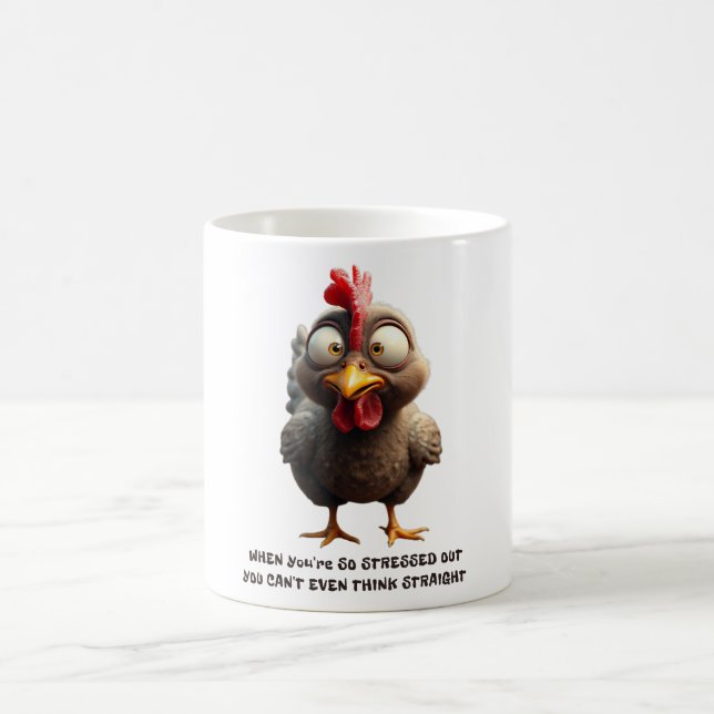 Frazzled Chicken Coffee Mug (Center)