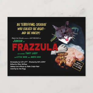 Frazzula ! Carte postale Chat Monster
