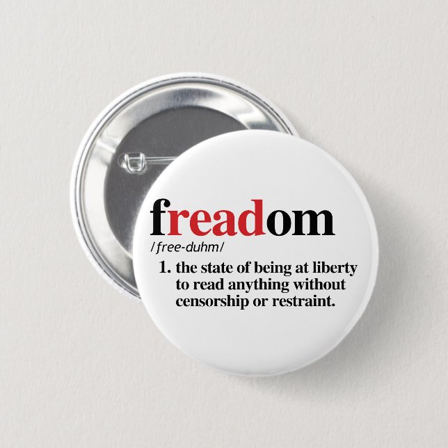 freadom definition 2 inch round button (Front & Back)