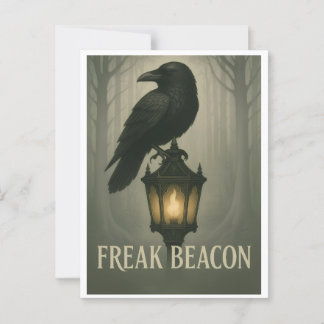 Freak Beacon Raven Postcard