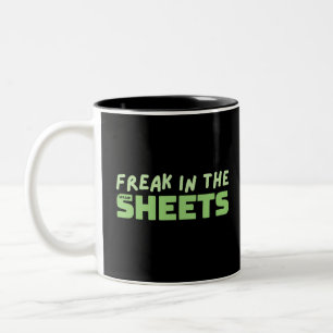 Freak in the spreadsheets Two-Tone coffee mug