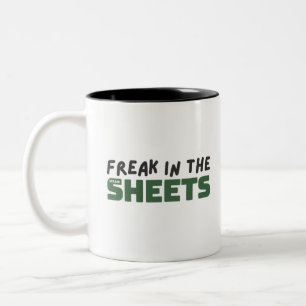 Freak in the spreadsheets Two-Tone coffee mug