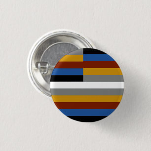 Freak Pride Flag 1 Inch Round Button
