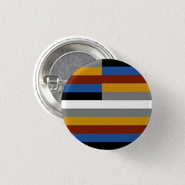 Freak Pride Flag 1 Inch Round Button (Front & Back)
