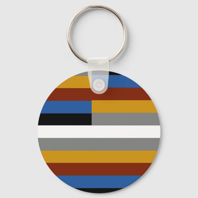 Freak Pride Flag Keychain (Front)