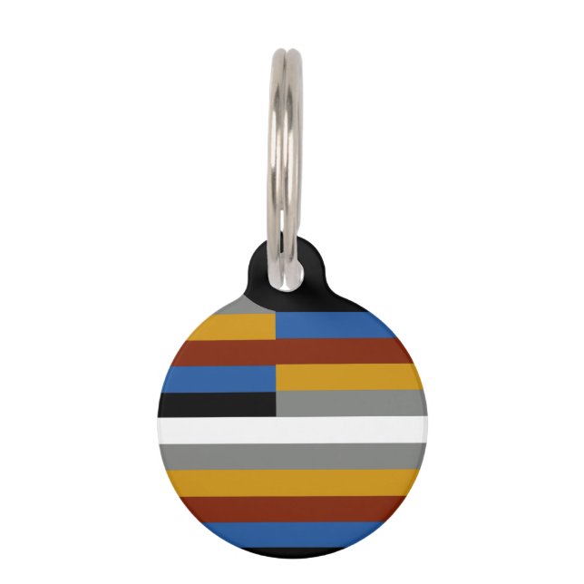 Freak Pride Flag Pet Tag (Front)