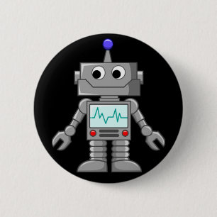 Freak robot 2 inch round button