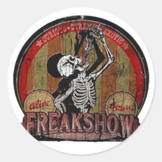 Freak Show Classic Round Sticker