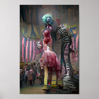 FREAK SHOW fantasy art illustration poster