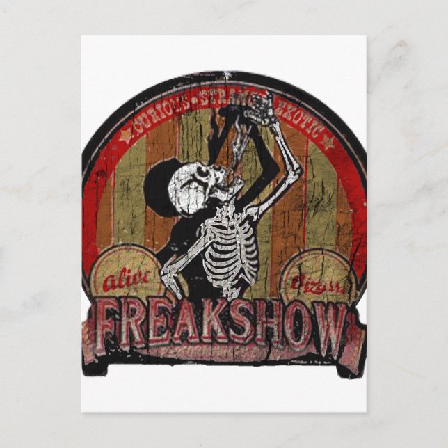 Freak Show Postcard (Front)