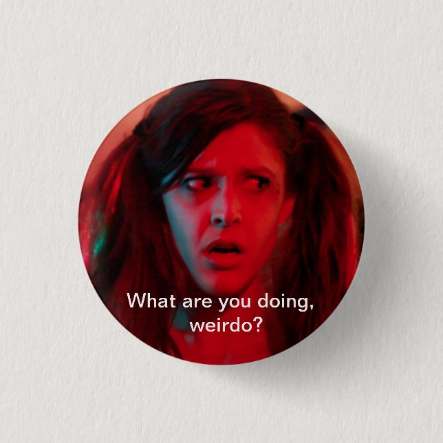 Freaked-Out Eliza Button (Front)