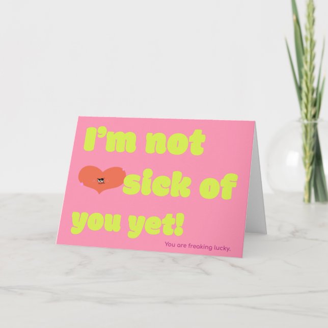 Freaking Lucky Love Card (Front)