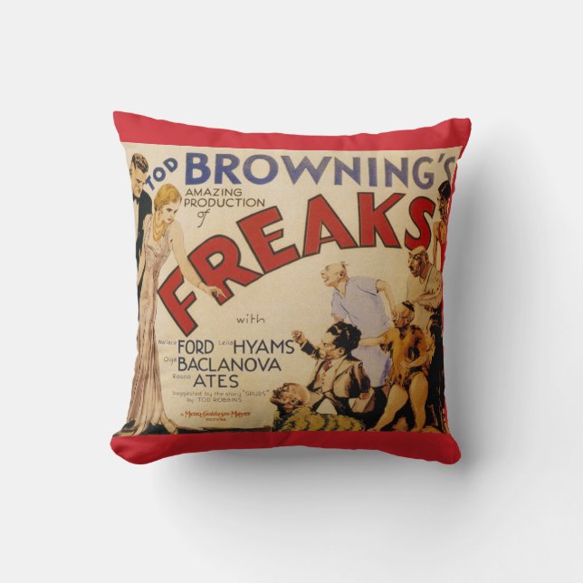 Freaks (Tod Browning, 1932) Throw Pillow (Front)