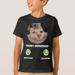Freaky Cat Call Meme Funny Humour Tee