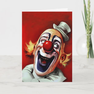 Freaky Clown carte d'anniversaire