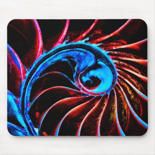 Freaky Nautilus Mouse Pad (Front)