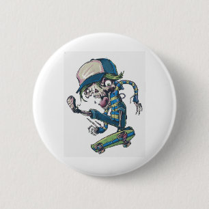 freaky skateboard 2 inch round button