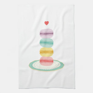 Frech Macarons Kitchen Towel