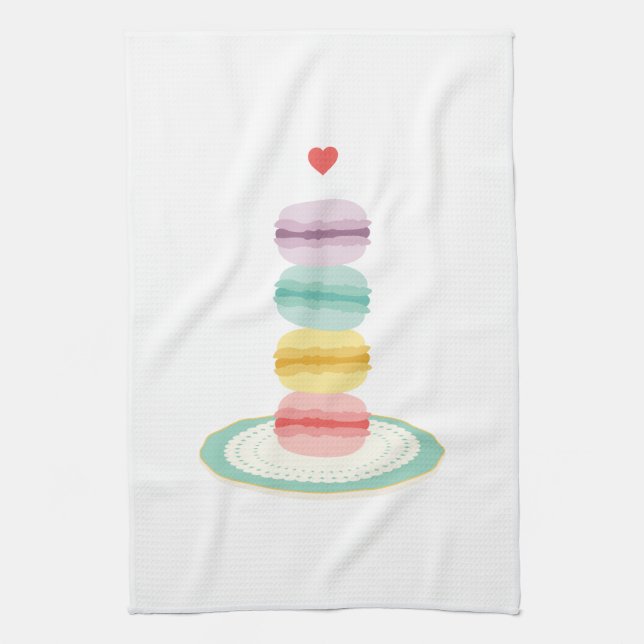 Frech Macarons Kitchen Towel (Vertical)