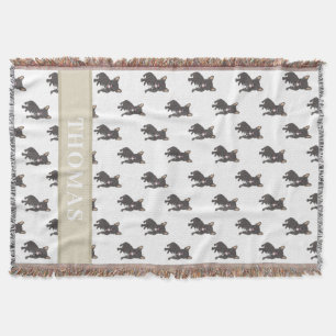 Fréchie personnalisée (broche noire) Couverture bé