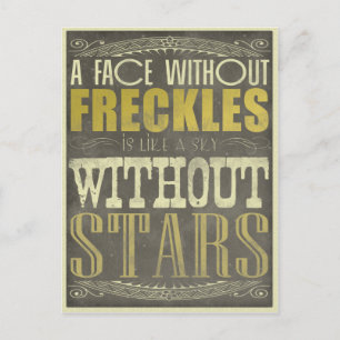 Freckles are Awesome Postcard
