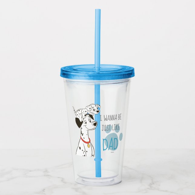 Freckles On Pongo's Head Acrylic Tumbler (Front)