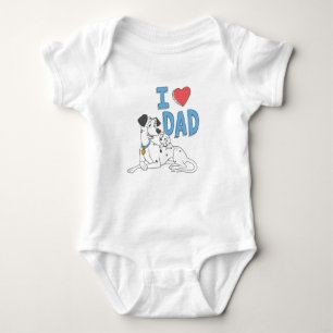 Freckles & Pongo - I Love Dad Baby Bodysuit