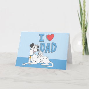 Freckles & Pongo - I Love Dad Card