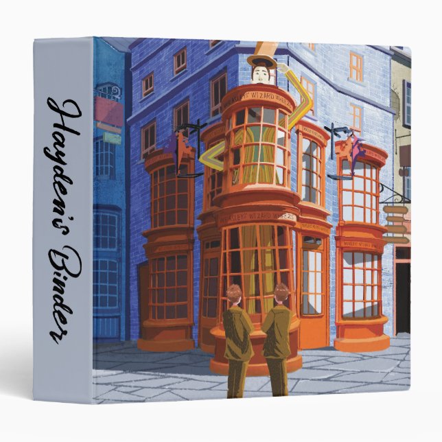 Fred and George at Weasley's Wizard Wheezes Binder (Front/Spine)