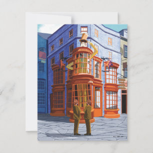 Fred and George at Weasley's Wizard Wheezes Card