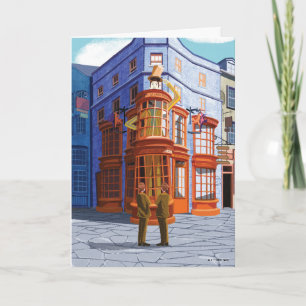 Fred and George at Weasley's Wizard Wheezes Card