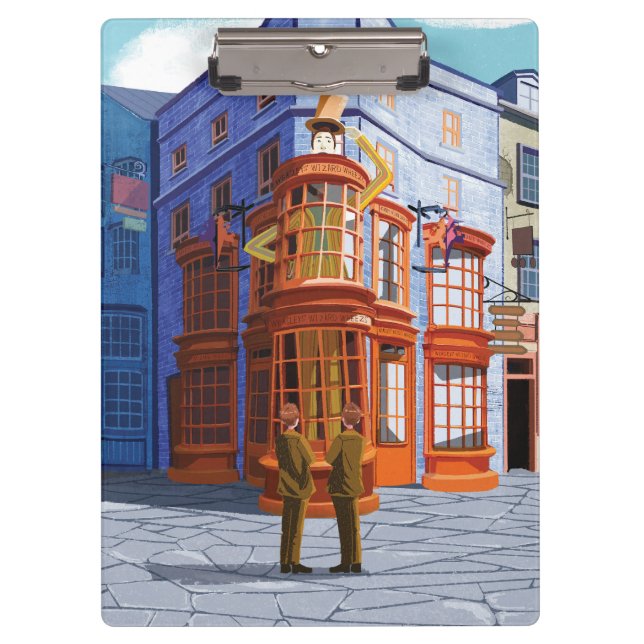 Fred and George at Weasley's Wizard Wheezes Clipboard (Front)