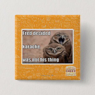 Fred decided 2 inch square button