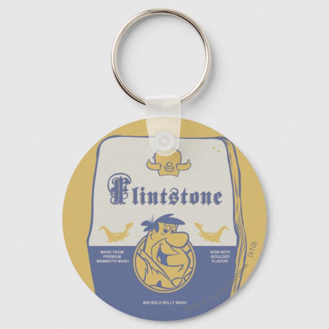 Fred Flintston Big Bold Belly Wash Keychain (Front)