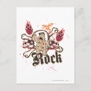 Fred Flintstone  Rock Postcard